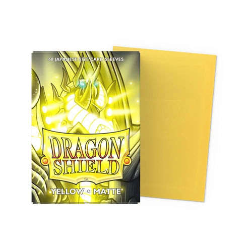 Dragon Shield Japanese size (60 db) - Matte - Yellow