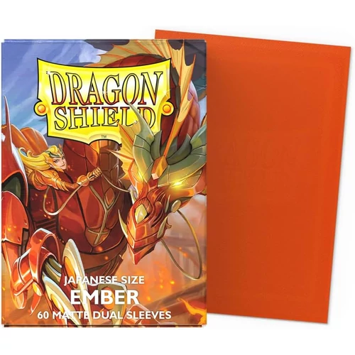 Dragon Shield Japanese size (60 db) - Dual Matte - Ember