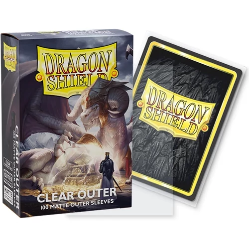 Dragon Shield Standard (100 db) - Outer Sleeves - Matte Clear