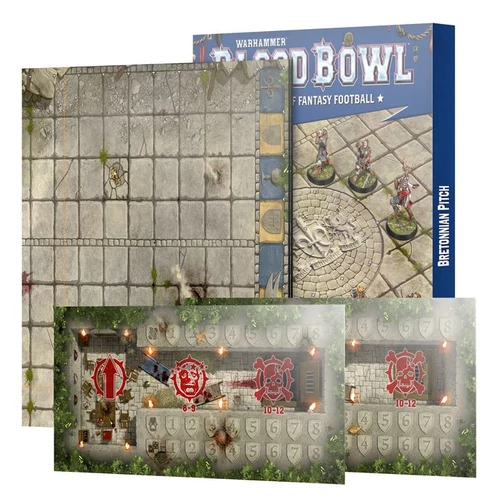 BLOOD BOWL: BRETONNIAN TEAM PITCH & DUGOUTS