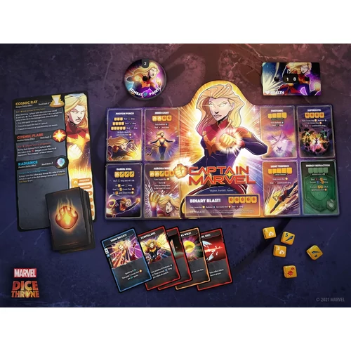 Dice Throne Marvel: Captain Marvel v Black Phanther